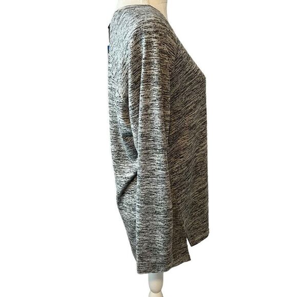 Banana Republic NWT Long Sleeve Gray Super Soft Top Size Large - Picture 2 of 6